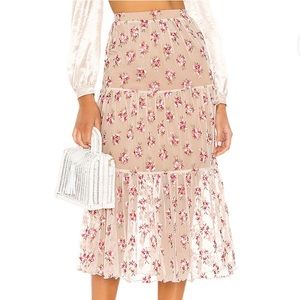 Yosemite Midi Skirt in Spring Multi
MAJORELLE